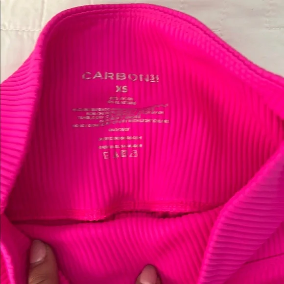 Carbon38 Hot Pink Ribbed Set - Picture 6 of 7